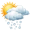Cielos nubosos con lluvias moderadas